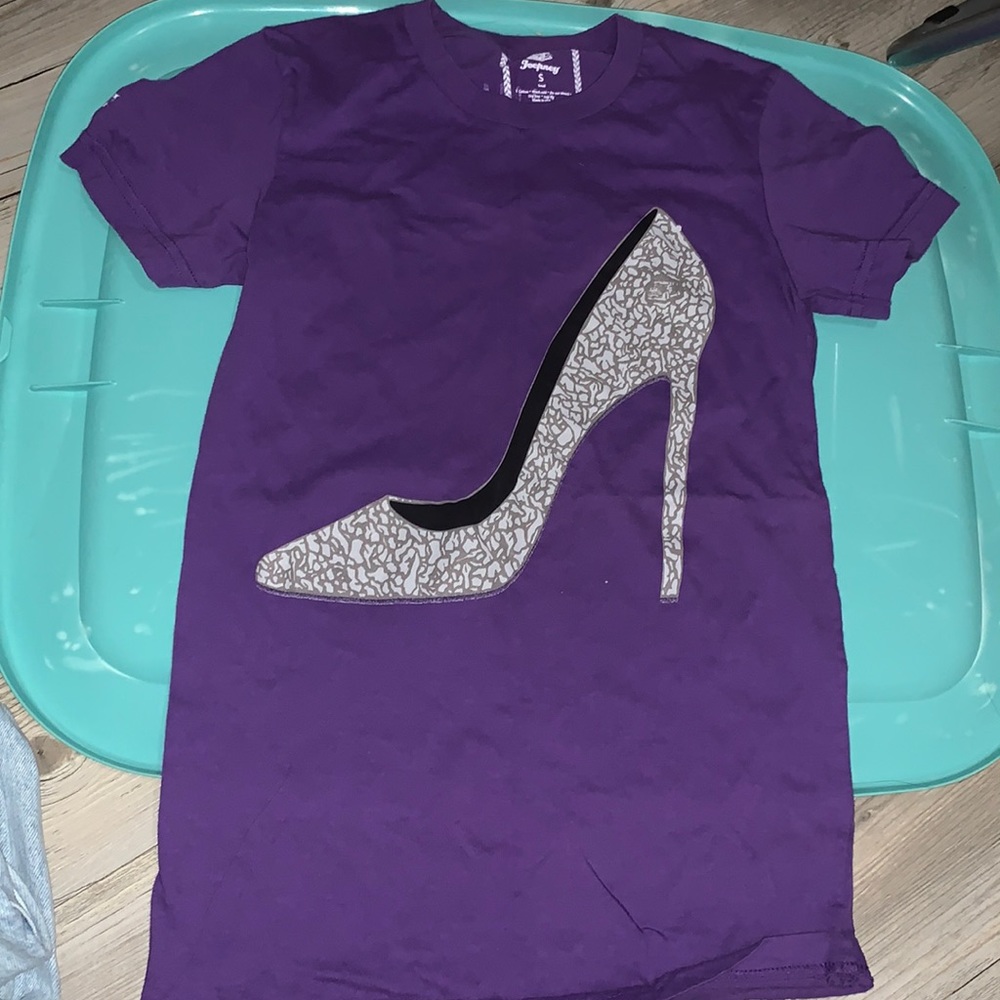 Jeepney purple shirt